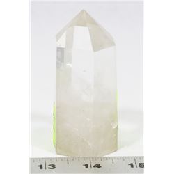 QUARTZ CRYSTAL WITH INCLUSION HEALING STONE 3.5"