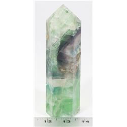 MULTICOLOR FLUORITE CRYSTAL APPROX 6" HIGH
