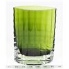 Image 1 : UNUSUAL SHAPE GREEN ART GLASS VASE.