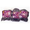 Image 1 : LOT OF 3 PURPLE 1 LB BAGS OF 100% ACRYLIC YARN