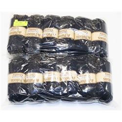 LOT OF 12 PATONS SHETLAND CHUNKY NAVY BLUE YARN