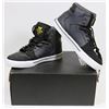 Image 1 : NEW SUPRA KIDS VAIDERZ SIZE 2 GREY/BLACK SHOES