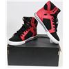 Image 1 : NEW SUPRA KIDS SKYTOP SIZE 1 BLACK/RED/WHITE SHOES