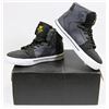 Image 1 : NEW SUPRA KIDS VAIDER SIZE 1 GREY/BLK/WHITE HIGH