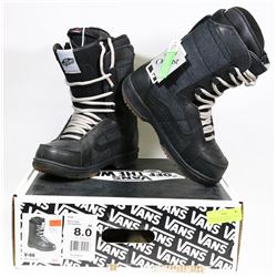 NEW MENS VANS V66 SIZE 8 BLACK & GREY SNOWBOARDING