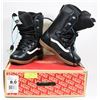 Image 1 : NEW VANS MANTRA BLACK SIZE 8 SNOWBOARDING