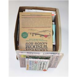 BANKERS BOX OF KNITTING BOOKS