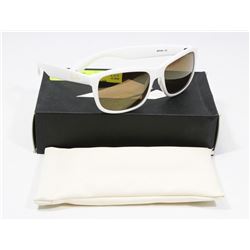 ISEYEWEAR SUNGLASSES, WHITE FRAME, BROWN GOLD