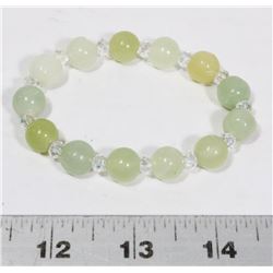 GENUINE LIGHT GREEN JADE BRACELET