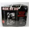 Image 1 : NEW "RIDE OR DIE" LUXURY PLUSH BLANKET