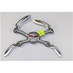 4 BLADE SKULL HAND KNIFE
