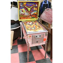 WILLIAMS PHEONIX PINBALL MACHINE