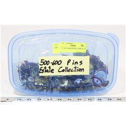 LOT OF ASSORTED PINS, APPROX 500