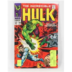 THE INCREDIBLE HULK 12 CENT #108 COMIC BOOK.