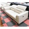 Image 1 : NEW BEIGE GENUINE LEATHER ELECTRIC RECLINING