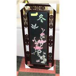 3D GLASS ORIENTAL STYLE FRAMED PICTURE