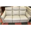 Image 1 : GREY LEATHER ELECTRIC RECLINING 78" SOFA