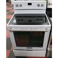 KITCHENAID FLAT TOP CONVECTION WHITE RANGE
