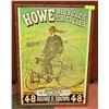 OLD HOWE BICYCLES AND TRICYCLES FRAMED PRINT