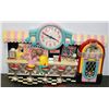 ICE CREAM SHOPPE/SODA FOUNTAIN CLOCK