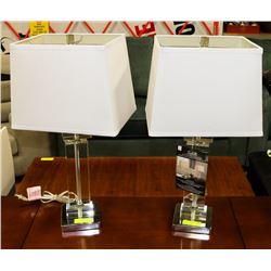 SET OF 2 ISABELLE CRYSTAL TABLE TRI-LIGHT