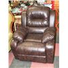 Image 1 : NEW BROWN LEATHERETTE RECLINING 33" SOFA CHAIR