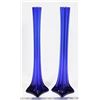 Image 1 : PAIR OF COBALT BLUE VASES.