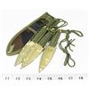 Image 1 : SET OF 3 CAMO THROWING KNIVES WITH SHEATH 440