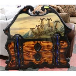 WOOD DECORATIVE GUN RACK.