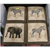 Image 2 : SET OF 4 AFRICAN FOOT STOOLS