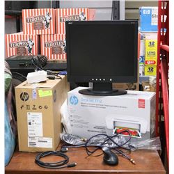 HP SLIMLINE 260-A069 COMPUTER WITH MONITOR AND