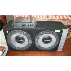 ACOUSTIC BRAND SPEAKERS IN CAR BOX WITH ATTACHED