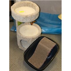 SMALL 2 TIER CAT TREE WITH LITTER BOX AND CAT