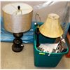 Image 1 : LOT OF 2 LAMPS AND NEW CURTAINS