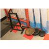 Image 1 : WEIGHT STAND WITH 60 LBS OF WEIGHT AND 2 BARS