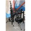 Image 1 : ROLAND DRUM RACK WITH GIBRALTOR PEDAL AND STOOL.