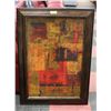 Image 1 : FRAMED ABSTRACT PENNY BENJAMEN PETERSON "UNTOLD