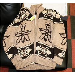 BUFFALO WOOL SWEATER, SIZE LARGE