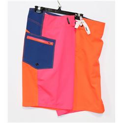 NEW MENS LOST MULTI COLORED SHORTS SIZE 34