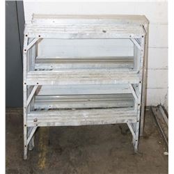 LOT OF TWO 3' WIDE STEP LADDERS
