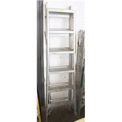 6' ALUMINUM FOLDING EXTENSION STEP  LADDER