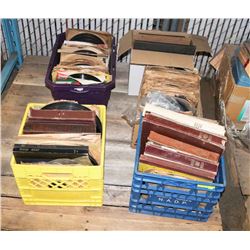 5 CONTAINERS OF 78 RPM VINYL RECORDS