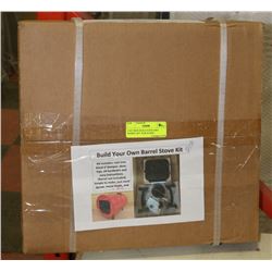 NEW CAST IRON BUILD YOUR OWN BARREL STOVE KIT