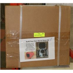NEW CAST IRON BUILD YOUR OWN BARREL STOVE KIT
