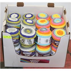 LOT OF 20 BERNAT POP YARN  10 POP ART,