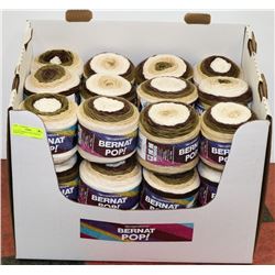 LOT OF 20 BERNAT POP YARN HOT CHOCOLATE