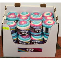LOT OF 20 BERNAT POP YARN SNOW QUEEN