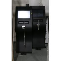 GROUP OF 2 MONITORS WITH STANDS