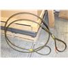 Image 1 : PAIR OF HD INDUSTRIAL STEEL-WOVEN WIRE ROPE SLINGS
