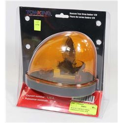 BEACON TEARDROP AMBER EMERGENCY LIGHT, NEW